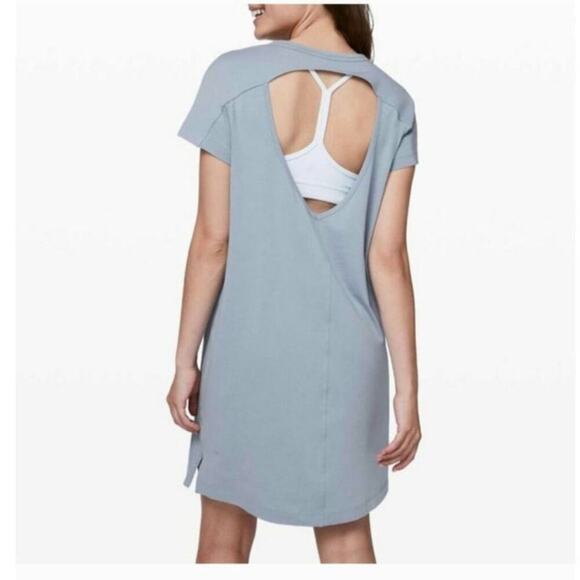 Lululemon Day Tripper Dress in Blue, sz LARGE - Picture 4 of 12